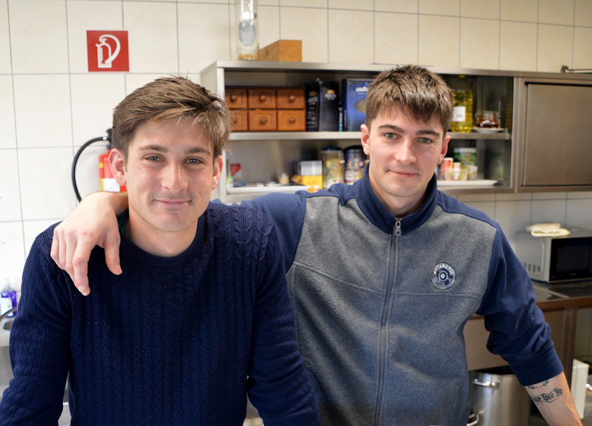 David mit Bruder